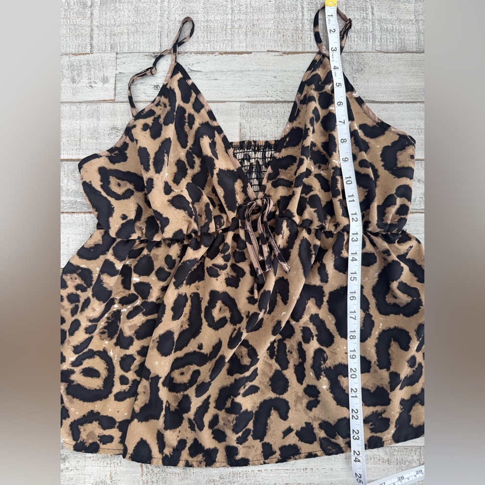 Leopard Print Spaghetti Strap Dress - Picture 7 of 10
